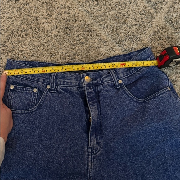 Vintage L.A. Blues Women's Dark Blue Straight Taper Jeans - Picture 3 of 8